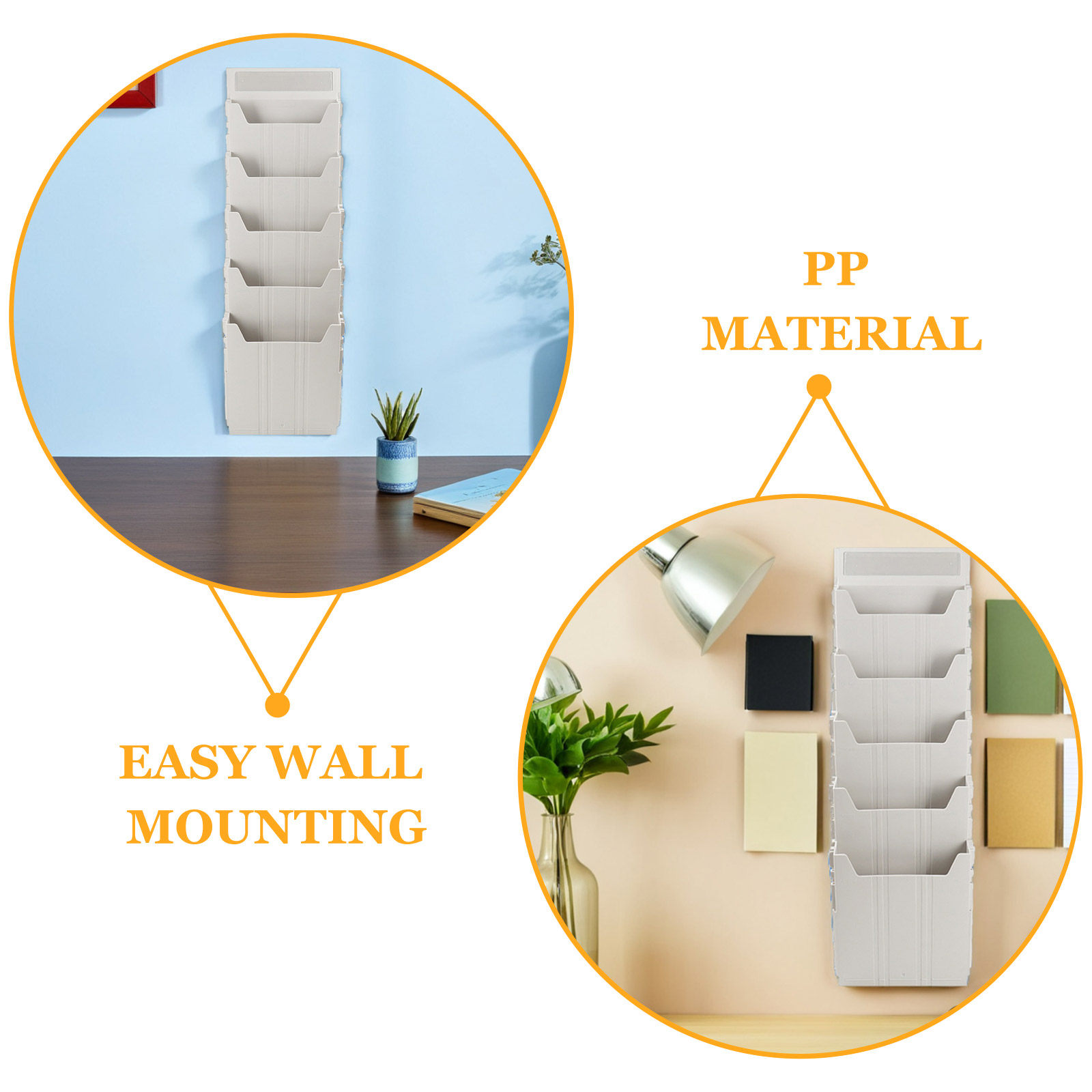 Wall Mounted File Organizer Ad - Magazine Holder Rack recension och pris