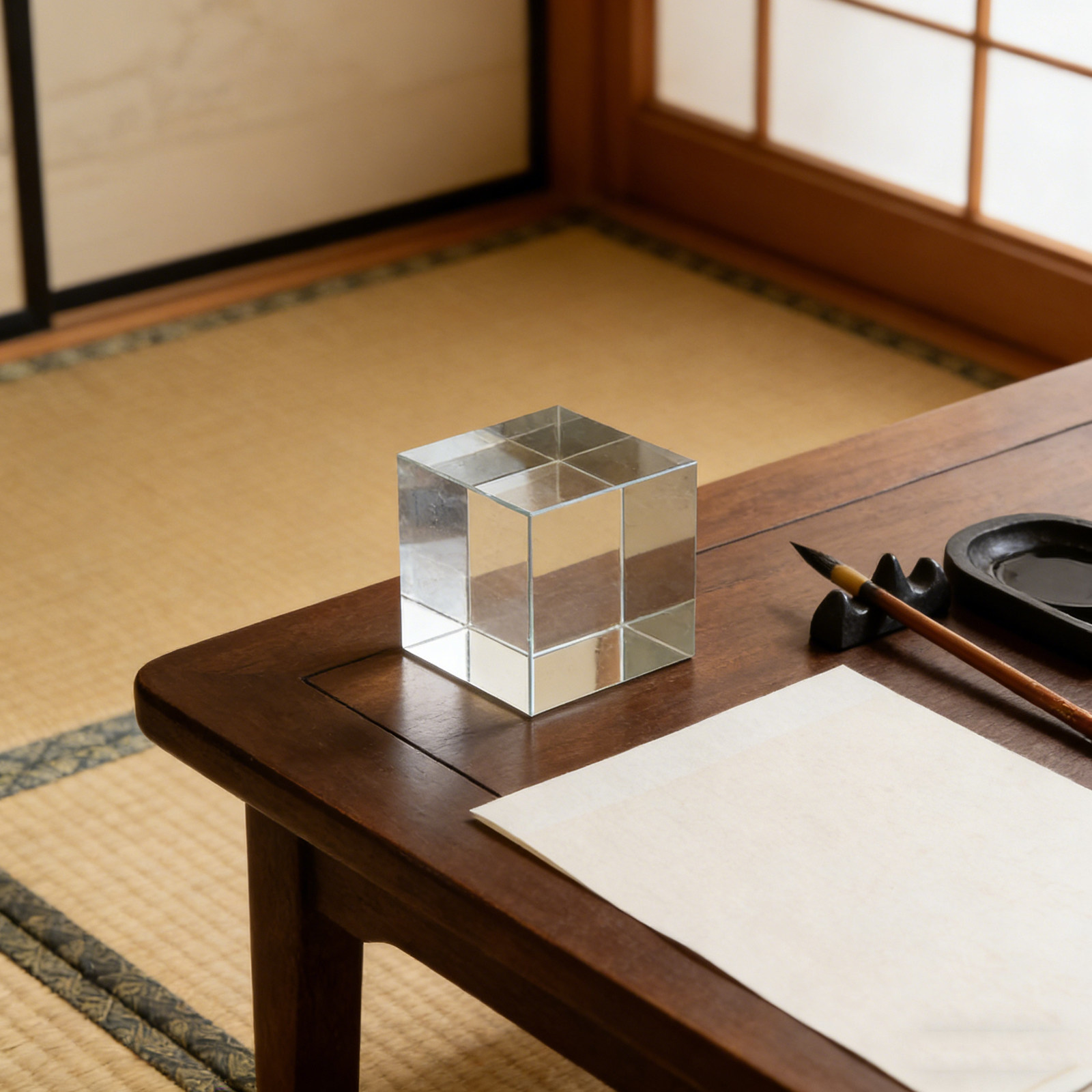 Heavy Clear Square Crystal Pap - Paper Weight Crystal recension och pris