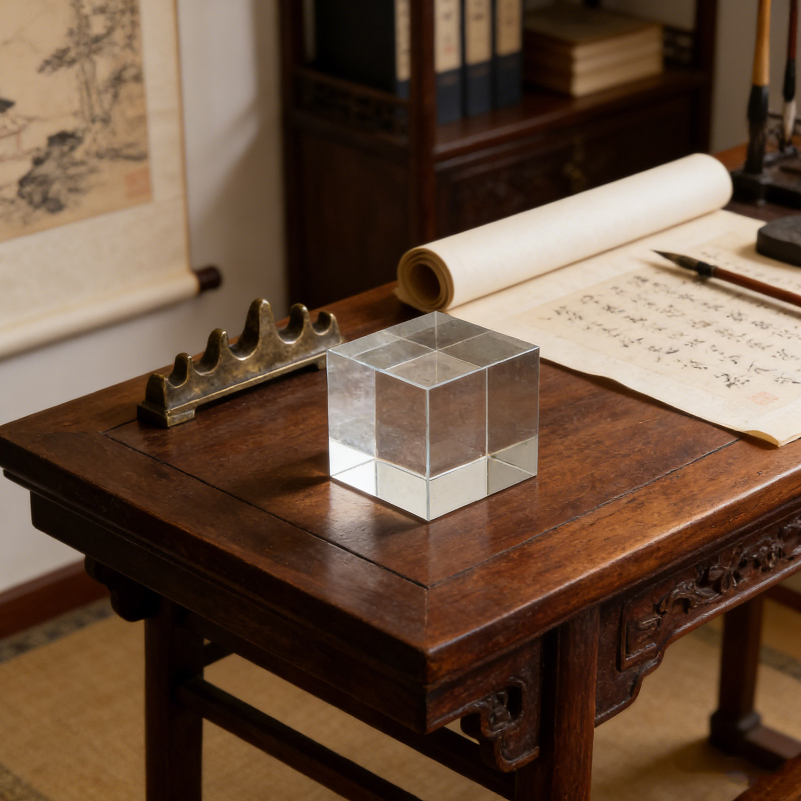 Heavy Clear Square Crystal Pap - Paper Weight Crystal recension och pris