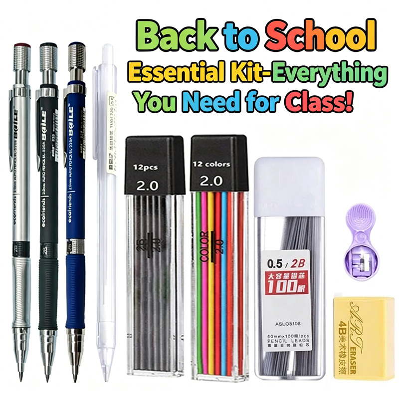 2-9PCS Mechanical Pencil Set 2 - Staedtler Pencil Lumocolor recension och pris