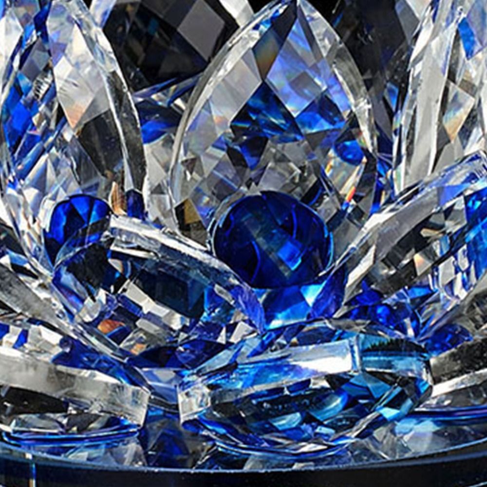 Crystal Lotus Flower Figurine  - Paper Weight Crystal recension och pris