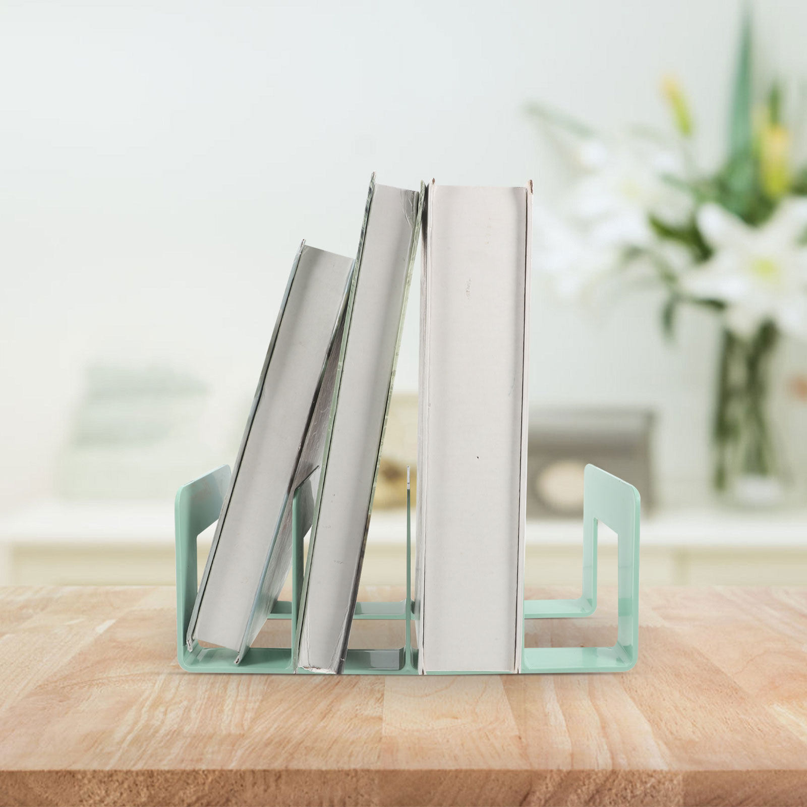 Book Organizer Desktop File Ra - Magazine Holder Rack recension och pris