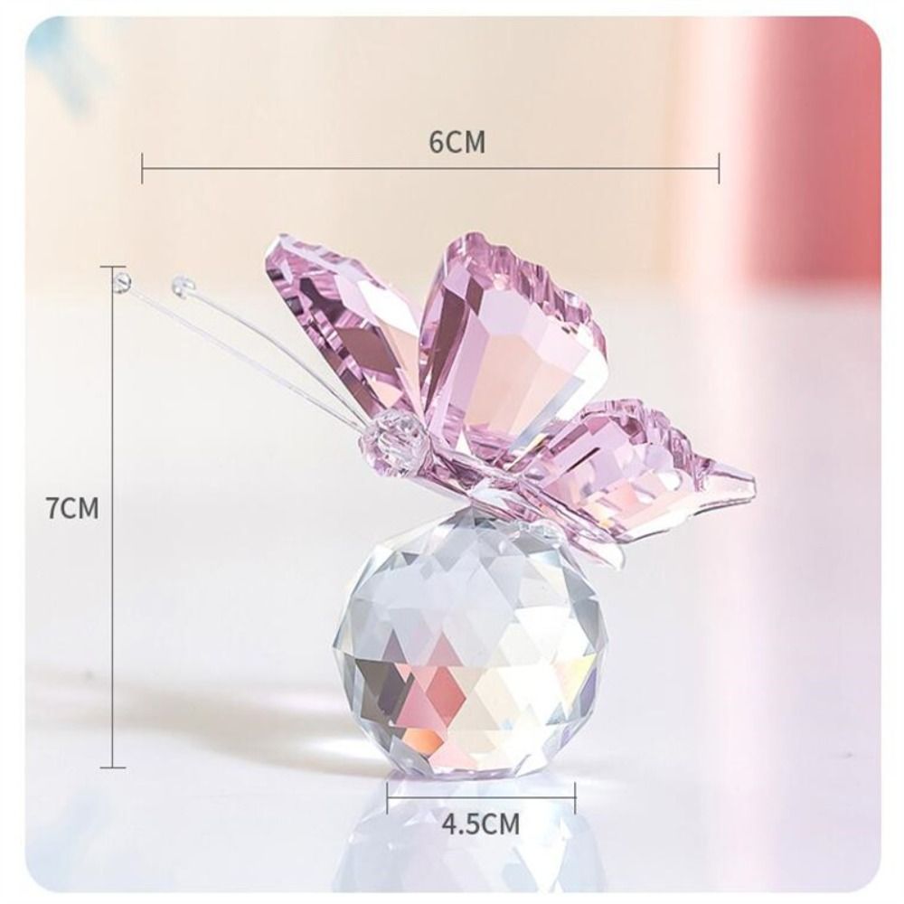Crystal Butterfly with Ball Fi - Paper Weight Crystal recension och pris
