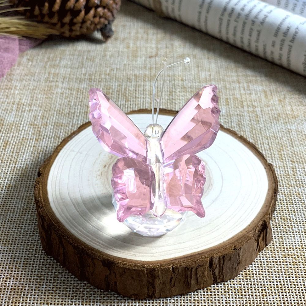 Crystal Butterfly with Ball Fi - Paper Weight Crystal recension och pris