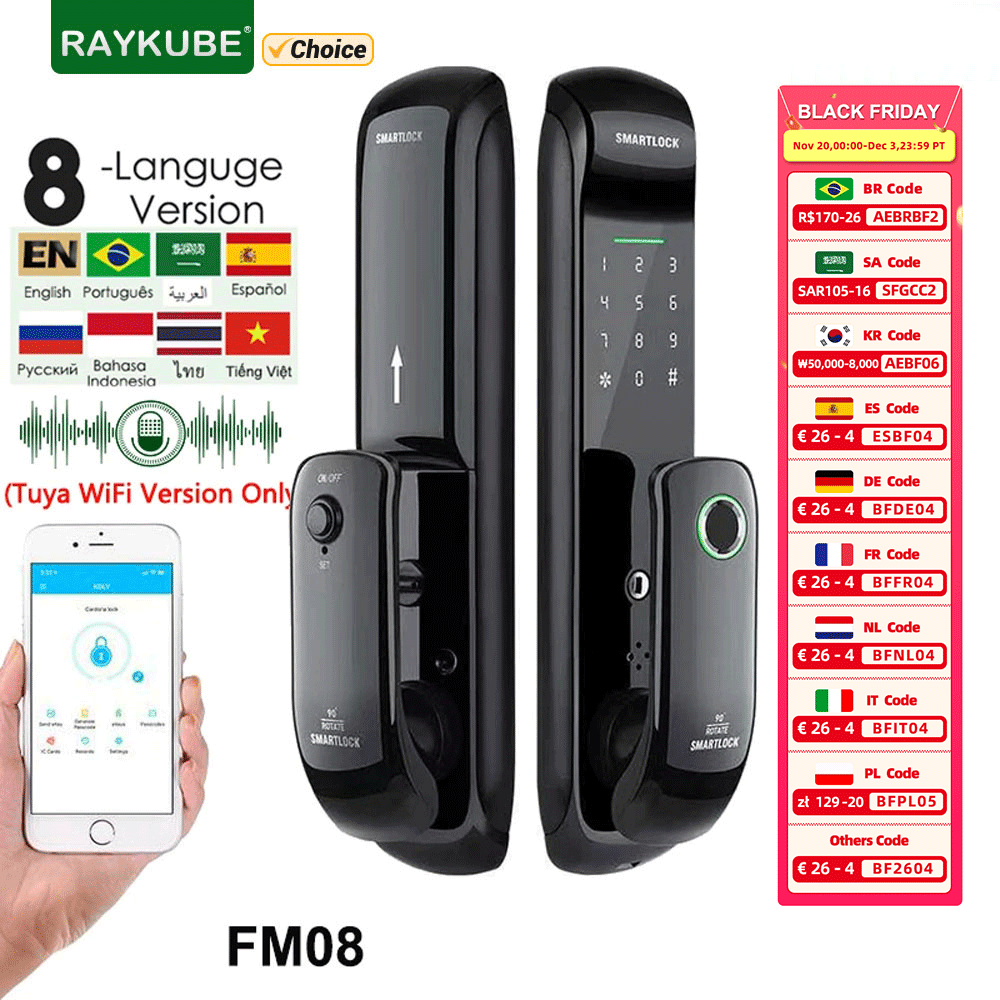 RAYKUBE FM08 Tuya Wifi Smart D - Letter Opener Brass recension och pris