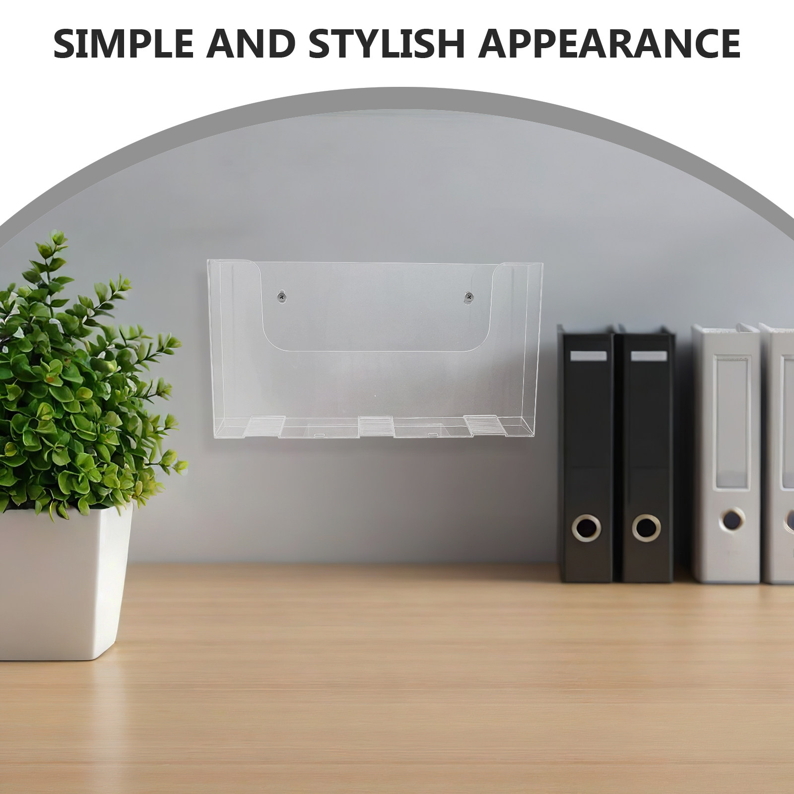 Acrylic Wall File Holders 2 Pa - Magazine Holder Rack recension och pris